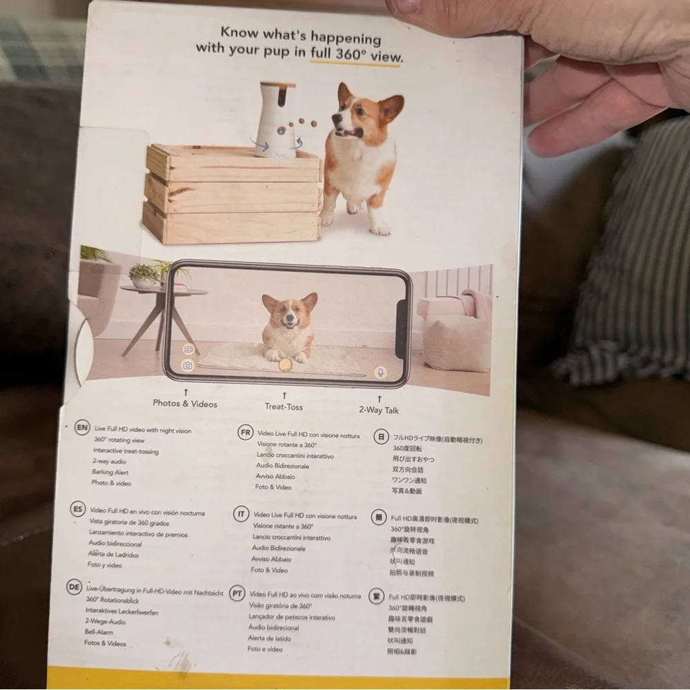 Furbo Dog Camera - White and Tan